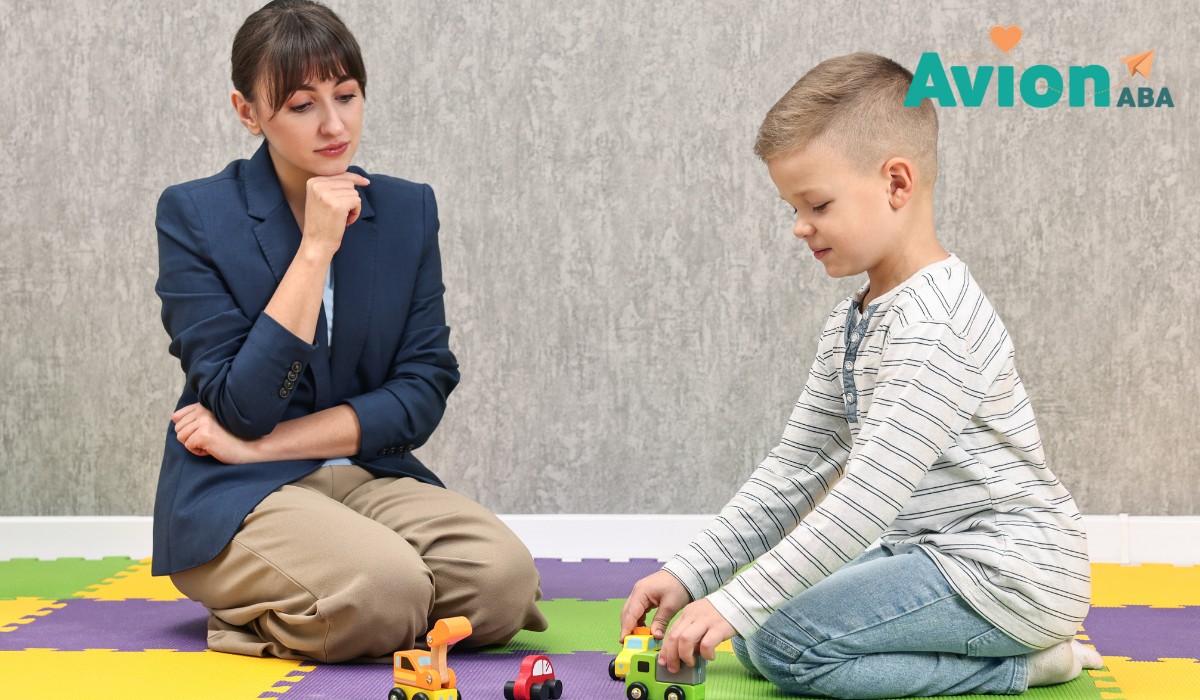 Professional ABA therapist working with child in Utah - ABA therapy