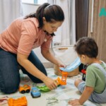 Child with autism receiving ABA therapy in Independence