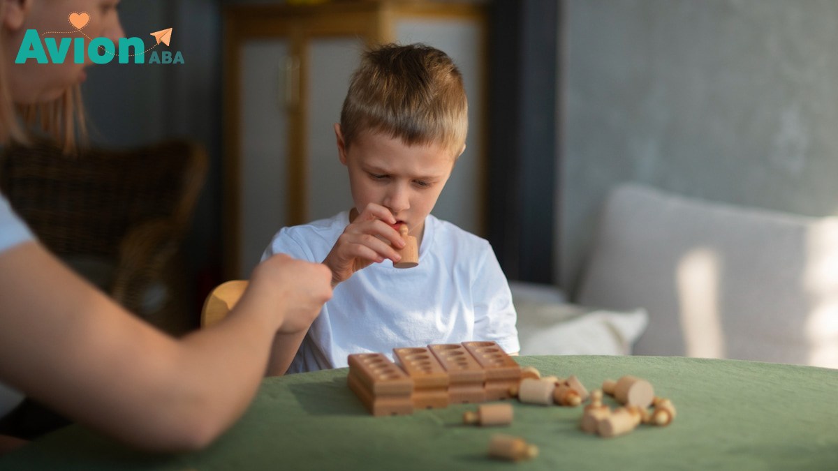 Professional ABA therapist working with child in Provo - in-home therapy