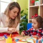 Professional ABA therapist working with child in Kansas City - ABA therapy