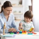 Professional ABA therapist working with child in Kansas City - ABA therapy